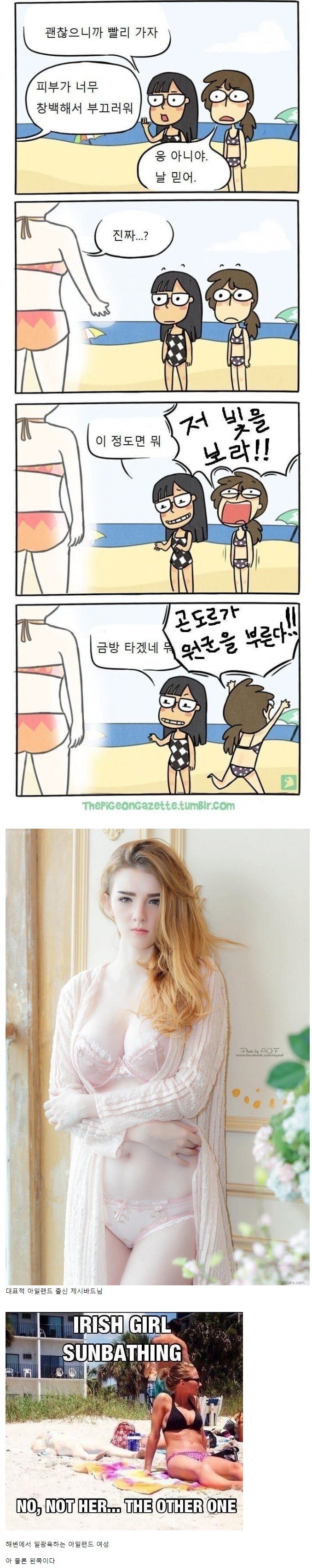 아일랜드 여자들의 특징이라고 함