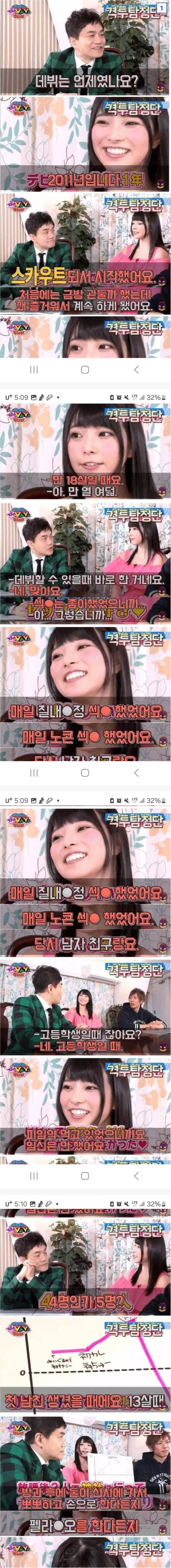 우에하라 아이가 말하는 자신과 야스한 남자들 썰