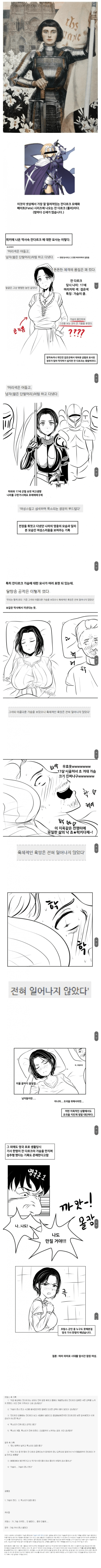 프랑스와 영국에서 묘사한 잔다르크 몸매평