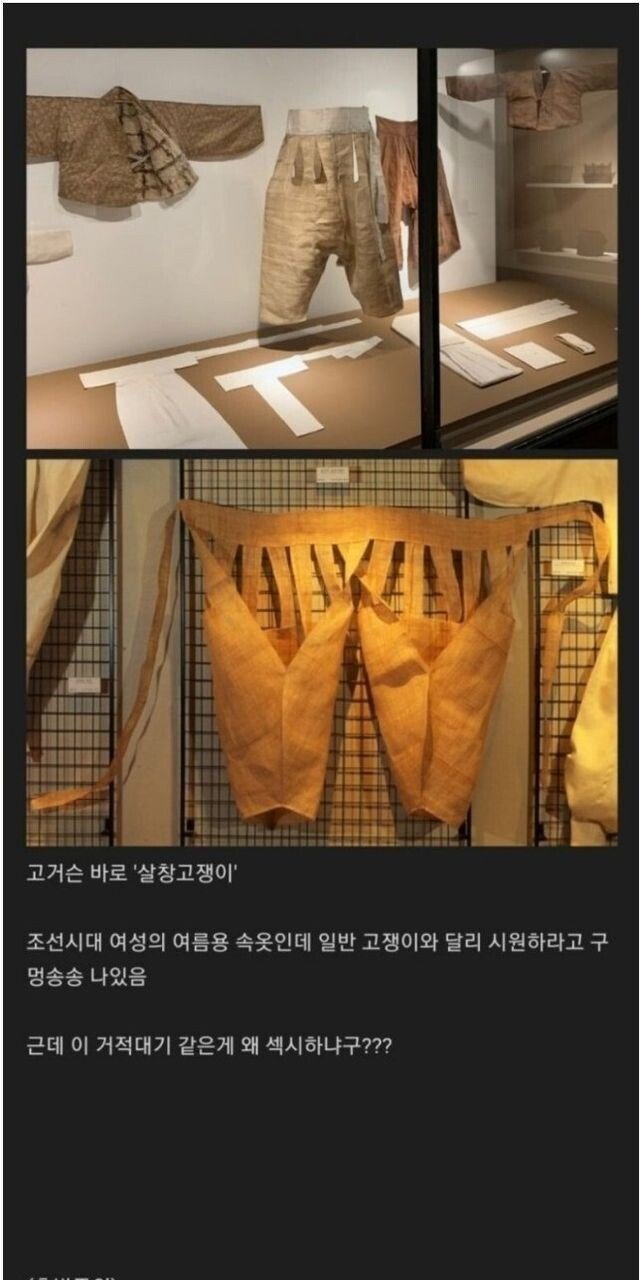 ㅇㅎ 조선시대 여름 속옷 클라스 ㄷㄷ