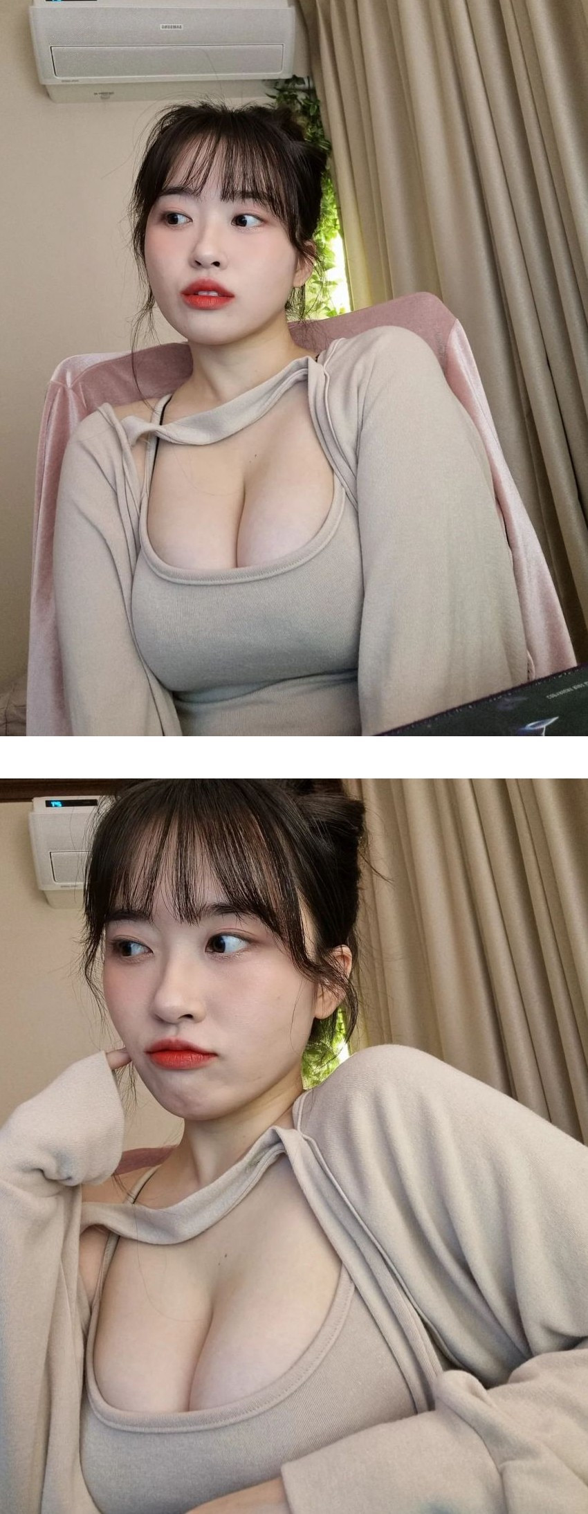 소람잉의 누드톤 나시 인스타