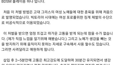 여자들이 절대 못버틴다는 변태 야스 플레이