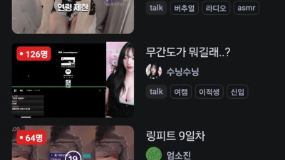 '정상화' 이루어진 치지직 여캠 방송 근황