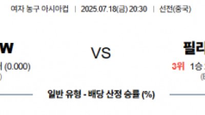 7월 18일 여자 농구 아시아컵 한국 vs 필리핀