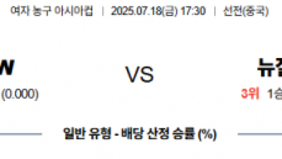 7월 18일 여자 농구 아시아컵 일본 vs 뉴질랜드
