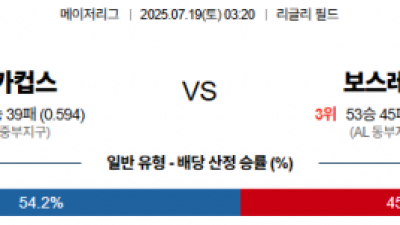 7월 19일 MLB 시카컵스 vs 보스레드