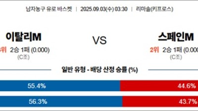 9월 03일 남자농구 유로 바스켓 이탈리M vs 스페인M