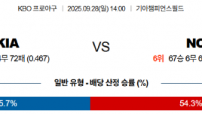 9월 28일 KBO KIA vs NC