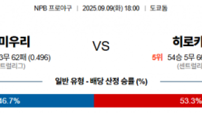 9월 9일 NPB 요미우리 vs 히로카프