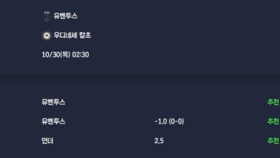2025-10-30 [Serie A] 유벤투스 VS 우디네세 칼초 분석