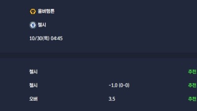 2025-10-30 [EFL Cup] 울버햄튼 VS 첼시 분석