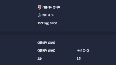 2025-10-26 [LaLiga] 아틀레틱 빌바오 VS 헤타페 CF 분석