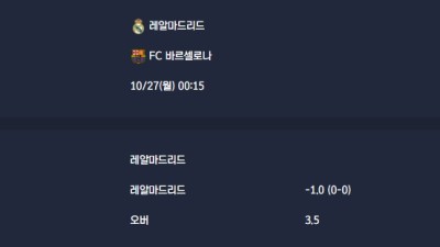 2025-10-27 [LaLiga] 레알마드리드 VS FC 바르셀로나 분석