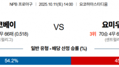 10월 11일 KBO SSG vs 삼성