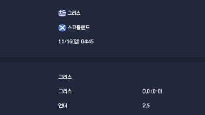 2025-11-16 [World Cup 2026 Qualification Europe] 그리스 VS 스코틀랜드 분석
