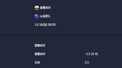 2025-11-16 [Friendlies National Teams] 콜롬비아 VS 뉴질랜드 분석