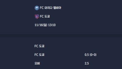 2025-11-16 [Emperors Cup] FC 마치다 젤비아 VS FC 도쿄 분석