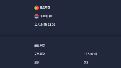 2025-11-16 [World Cup 2026 Qualification Europe] 포르투갈 VS 아르메니아 분석