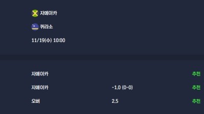 2025-11-19 [2026 World Cup Qualifiers Concacaf] 자메이카 VS 퀴라소 분석