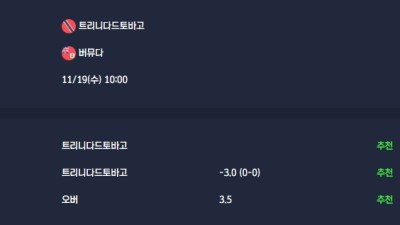 2025-11-19 [2026 World Cup Qualifiers Concacaf] 트리니다드토바고 VS 버뮤다 분석