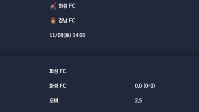 2025-11-08 [K2 League] 화성 FC VS 경남 FC 분석