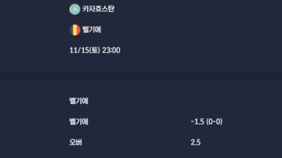 2025-11-15 [World Cup 2026 Qualification Europe] 카자흐스탄 VS 벨기에 분석