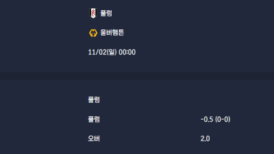 2025-11-02 [Premier League] 풀럼 VS 울버햄튼 분석