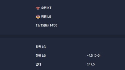 2025-11-15 [Korean Basketball League] 수원 KT VS 창원 LG 분석