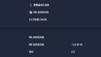 2025-11-29 [Bundesliga] 묀헨글라드바흐 VS RB 라이프치히 분석