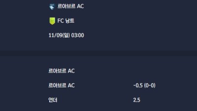 2025-11-09 [Ligue 1] 르아브르 AC VS FC 낭트 분석