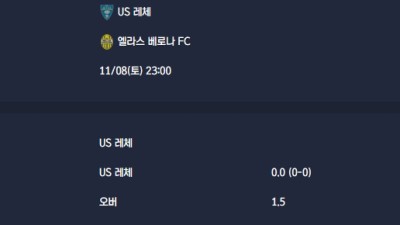 2025-11-08 [Serie A] US 레체 VS 엘라스 베로나 FC 분석