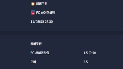 2025-11-08 [Bundesliga] 레버쿠젠 VS FC 하이덴하임 분석