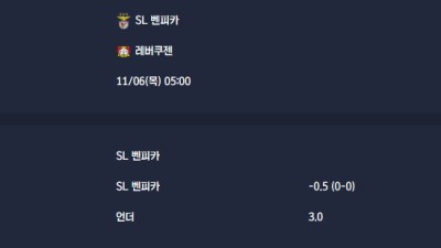 2025-11-06 [UEFA Champions League] SL 벤피카 VS 레버쿠젠 분석