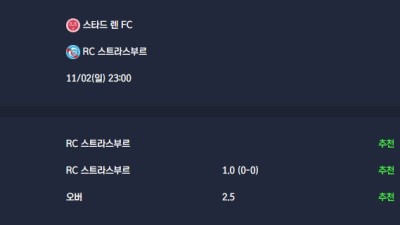 2025-11-02 [Ligue 1] 스타드 렌 FC VS RC 스트라스부르 분석