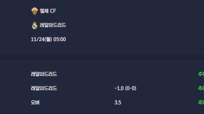 2025-11-24 [LaLiga] 엘체 CF VS 레알마드리드 분석