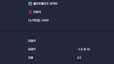 2025-11-09 [J-League Division 2] 블라우블리츠 아키타 VS 이와키 분석