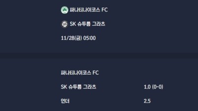 2025-11-28 [UEFA Europa League] 파나티나이코스 FC VS SK 슈투름 그라츠 분석