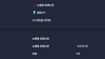 2025-11-28 [UEFA Europa League] 노팅엄 포레스트 VS 말뫼 FF 분석