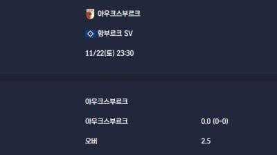 2025-11-22 [Bundesliga] 아우크스부르크 VS 함부르크 SV 분석