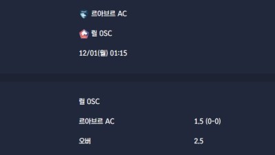 2025-12-01 [Premier League] 첼시 VS 아스날 FC 분석
