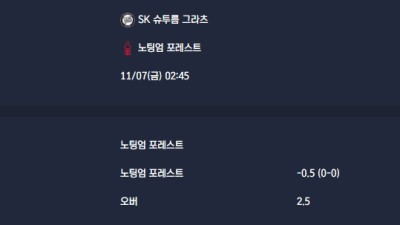 2025-11-07 [UEFA Europa League] SK 슈투름 그라츠 VS 노팅엄 포레스트 분석