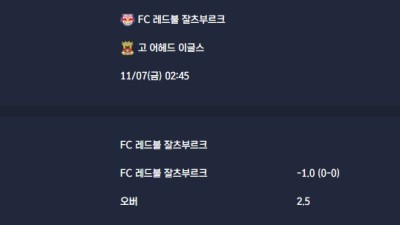 2025-11-07 [UEFA Europa League] FC 레드불 잘츠부르크 VS 고 어헤드 이글스 분석