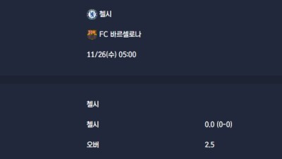 2025-11-26 [UEFA Champions League] 첼시 VS FC 바르셀로나 분석