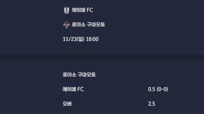 2025-11-23 [J-League Division 2] 에히메 FC VS 로아소 구마모토 분석
