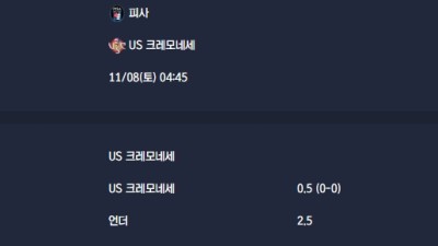 2025-11-08 [Serie A] 피사 VS US 크레모네세 분석