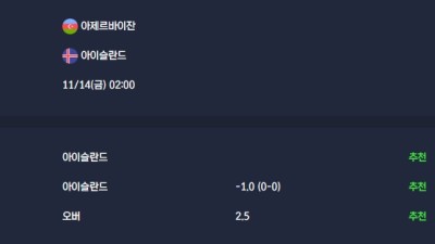 2025-11-14 [World Cup 2026 Qualification Europe] 아제르바이잔 VS 아이슬란드 분석