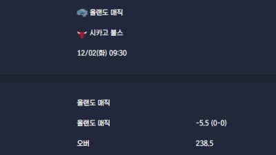 2025-12-02 [NBA] 올랜도 매직 VS 시카고 불스 분석
