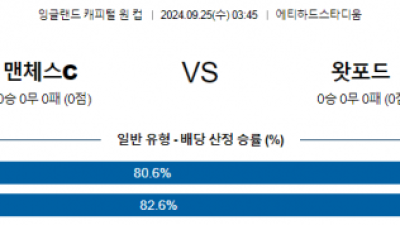 9월25일 라리가 맨체스터 시티 왓포드 해외축구분석 스포츠분석