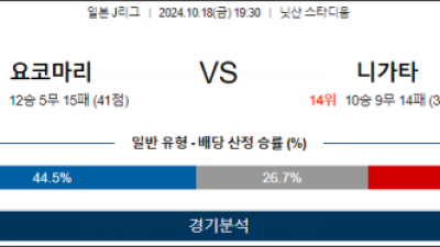 10월4일 J리그 요코하마 니가타 아시아축구분석 스포츠분석