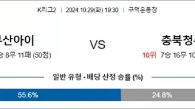 10월 29일 K리그2 3경기